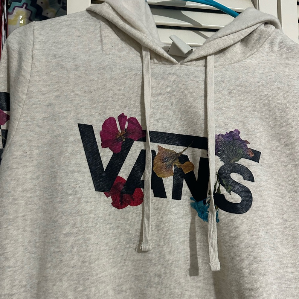 VANS Grey and floral Hoodie! BRAND NEW WITH TAGS!!